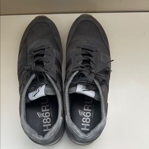 New Balance Black Sneakers with Suede and Mesh